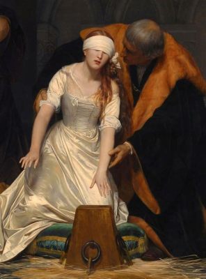  The Execution of Lady Jane Grey - 섬세한 조명과 역사의 비극을 담은 그림!