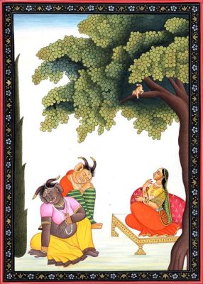 ‘Rama and Sita Encountering Hanuman’ in Miniature Mughal Painting: Exquisite Detail Meets Narrative Grandeur!